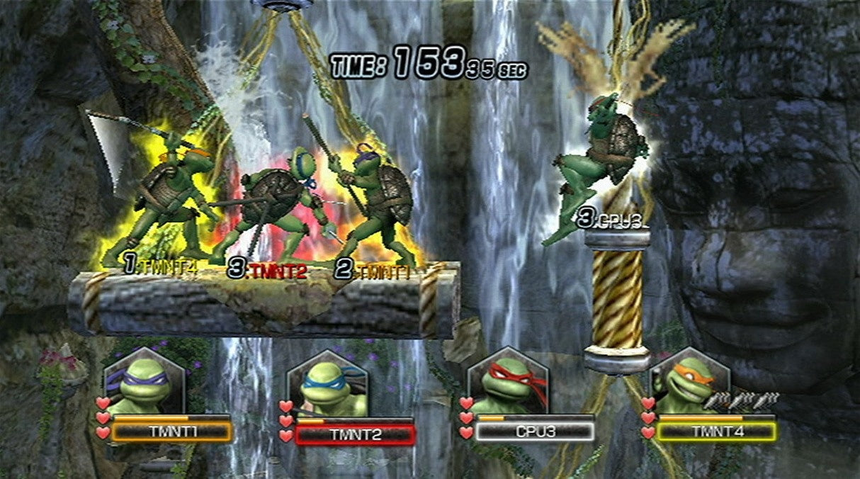 Gameplay-bilde fra TMNT - Smash Up - Nintendo Wii spill