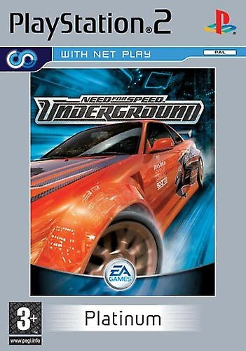 Need for speed underground (brukt) (Platinum) - Playstation 2 spill (PS2)