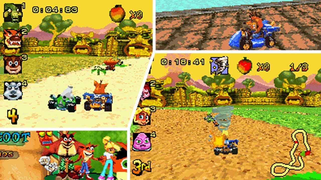 Crash nitro kart - Nintendo Gameboy advance spill (GBA)