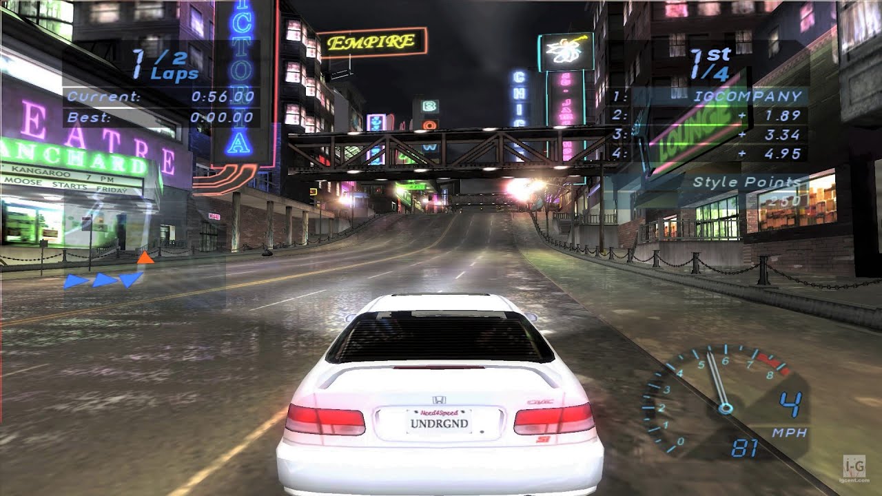 Need For Speed - Underground - Xbox original spill (Xbox classic)