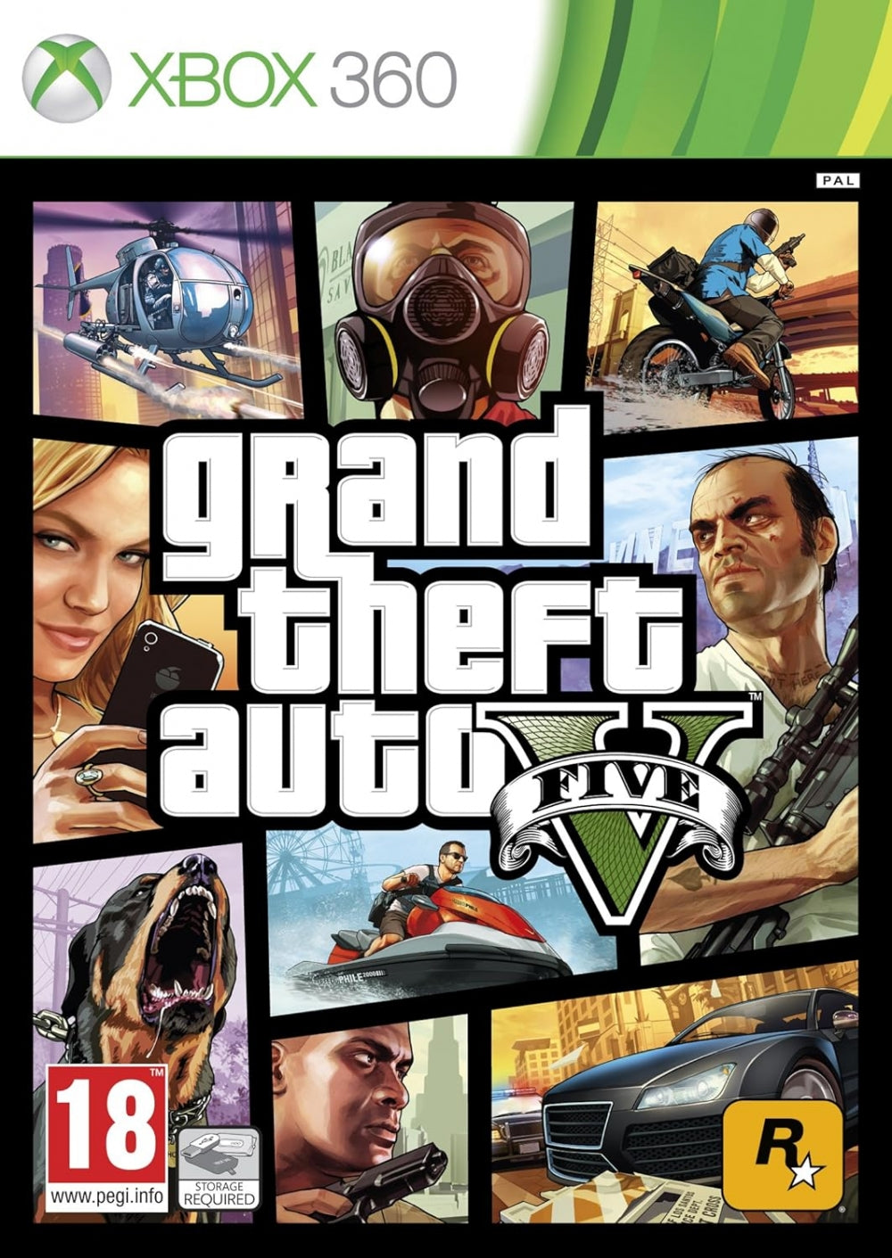 Grand theft auto V / 5 (GTA 5) (brukt) - Xbox 360 spill