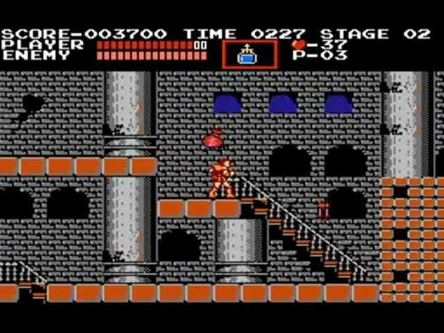 Gameplay-bilde fra Castlevania (kun kassett) - Nintendo entertainment system spill (NES)