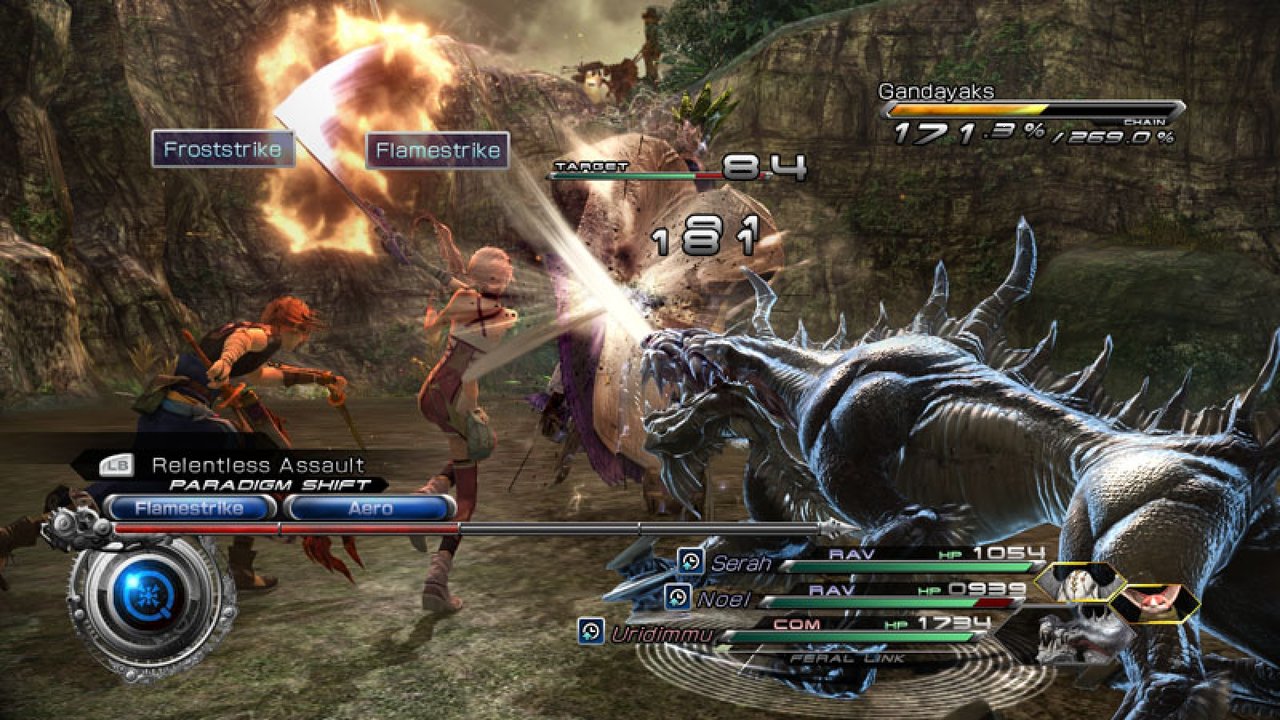 Gameplay-bilde fra Final Fantasy XIII-2 – Xbox 360 spill
