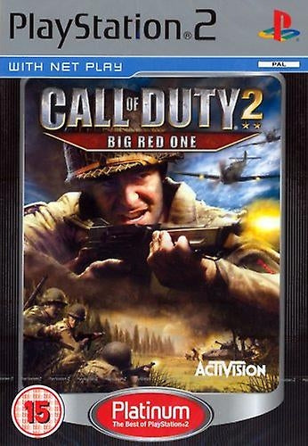 Call of duty 2: Big red one (platinum) (brukt) - Playstation 2 spill (PS2)