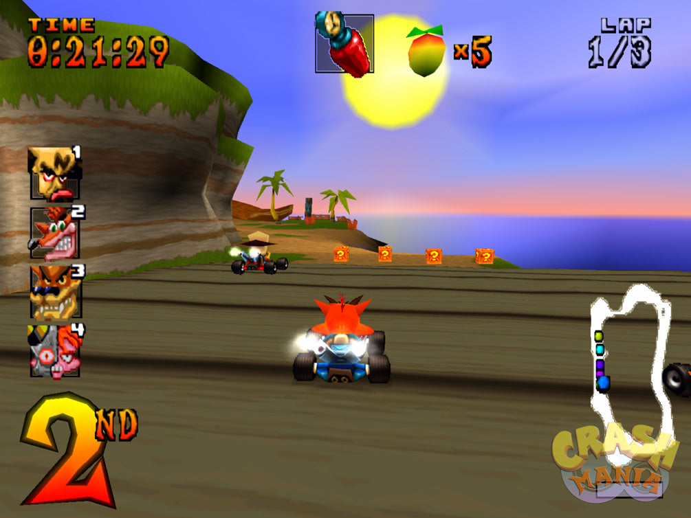Bilde av Ctr Crash Team Racing Platinum Brukt Playstation 1 Spill Ps1