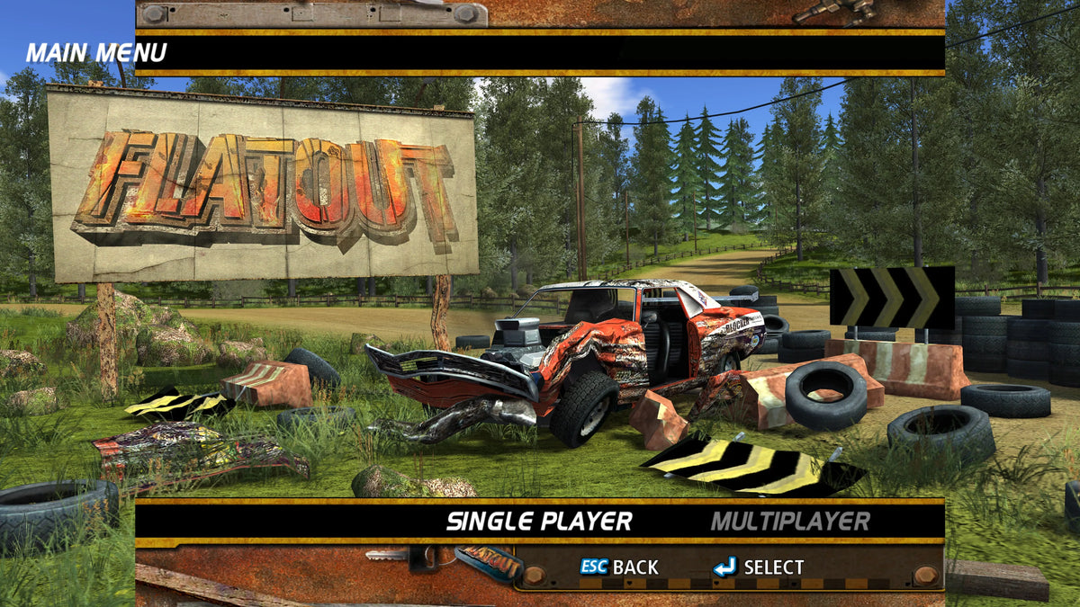 FlatOut - Playstation 2 spill (PS2)