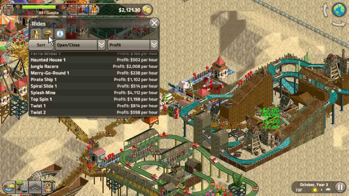 Rollercoaster Tycoon - Xbox original spill (Xbox classic)