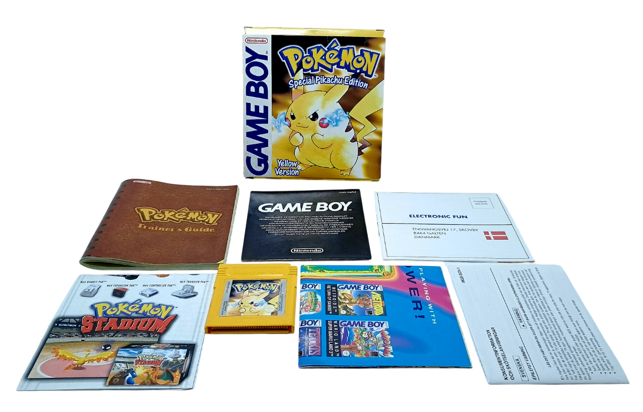Produktbilde av Original Pokemon Yellow I Eske Nintendo Gameboy Spill Gb