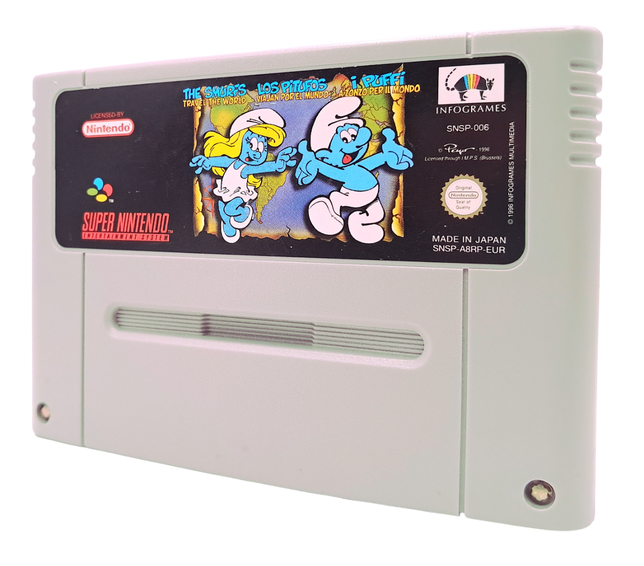 The smurfs (kun kassett) - Super nintendo entertainment system spill (snes)