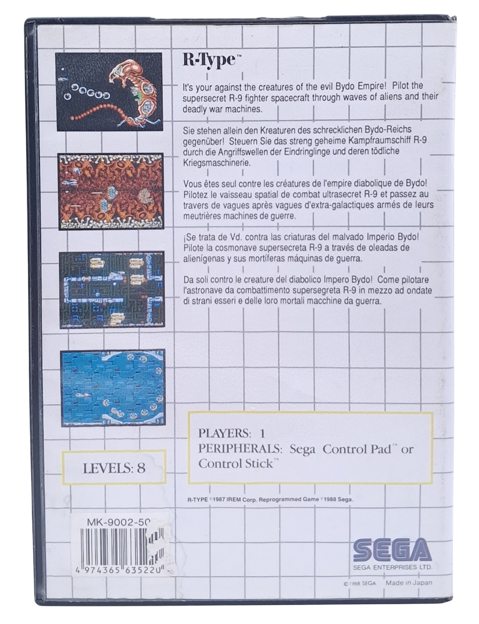 R-type (i eske) - Sega master system spill