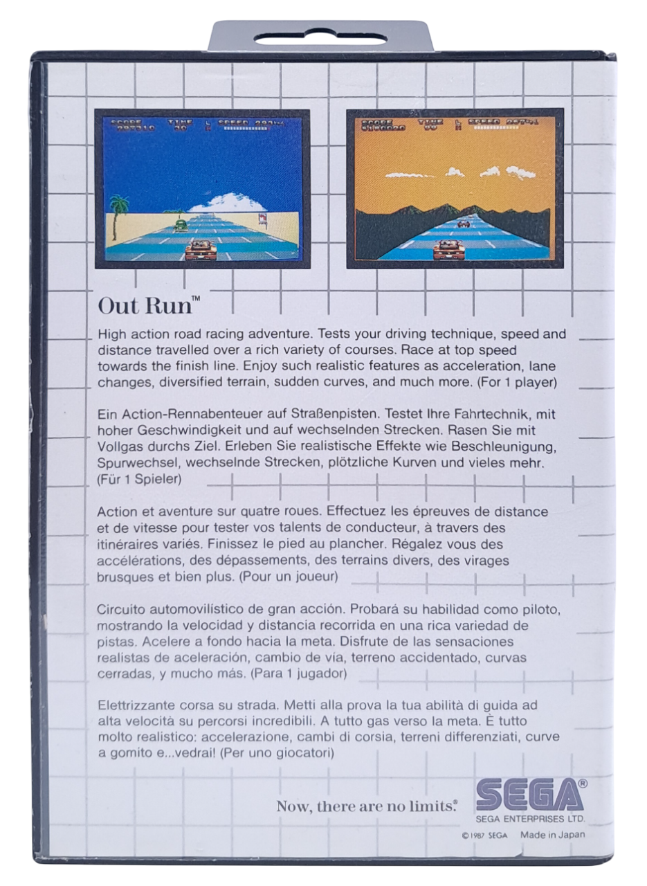OutRun (i eske) - Sega master system spill