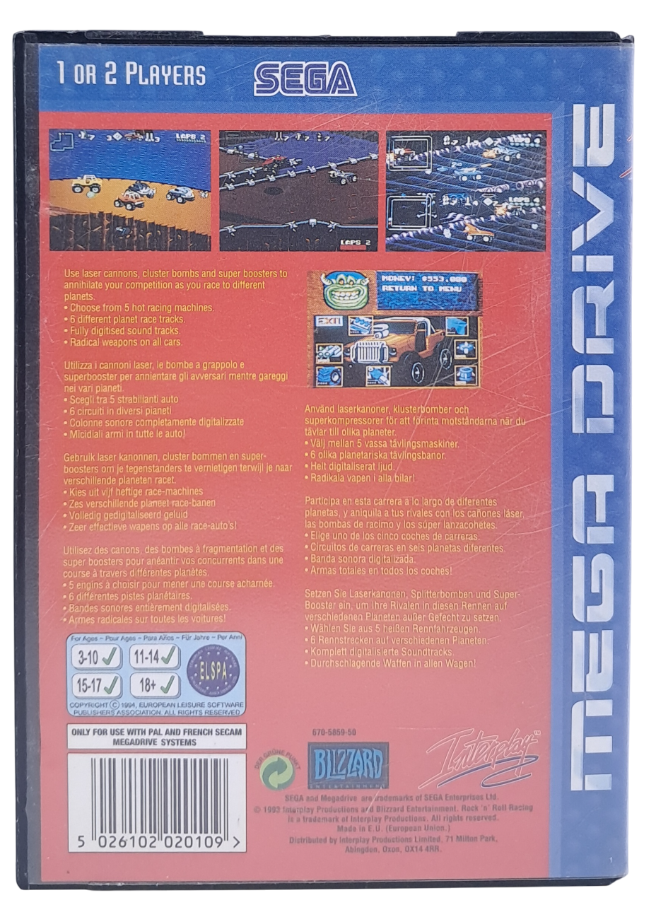 Rock n Roll Racing (I eske) - Sega mega drive spill