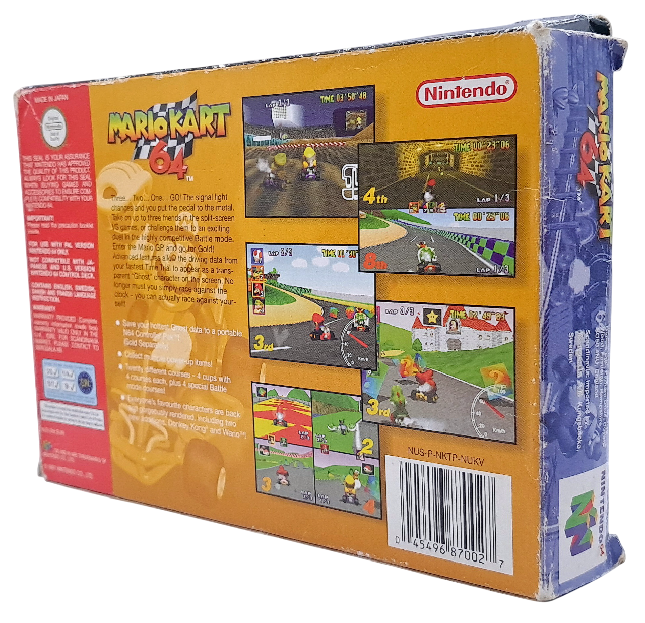 Mario kart 64 - Komplett i eske (CIB) - Nintendo 64 spill (N64) Eksemplar 1