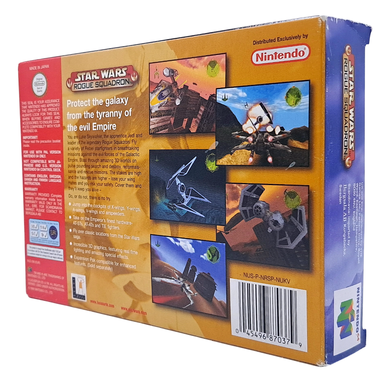 Star wars - Rogue Squadron - i eske - Nintendo 64 spill (N64)