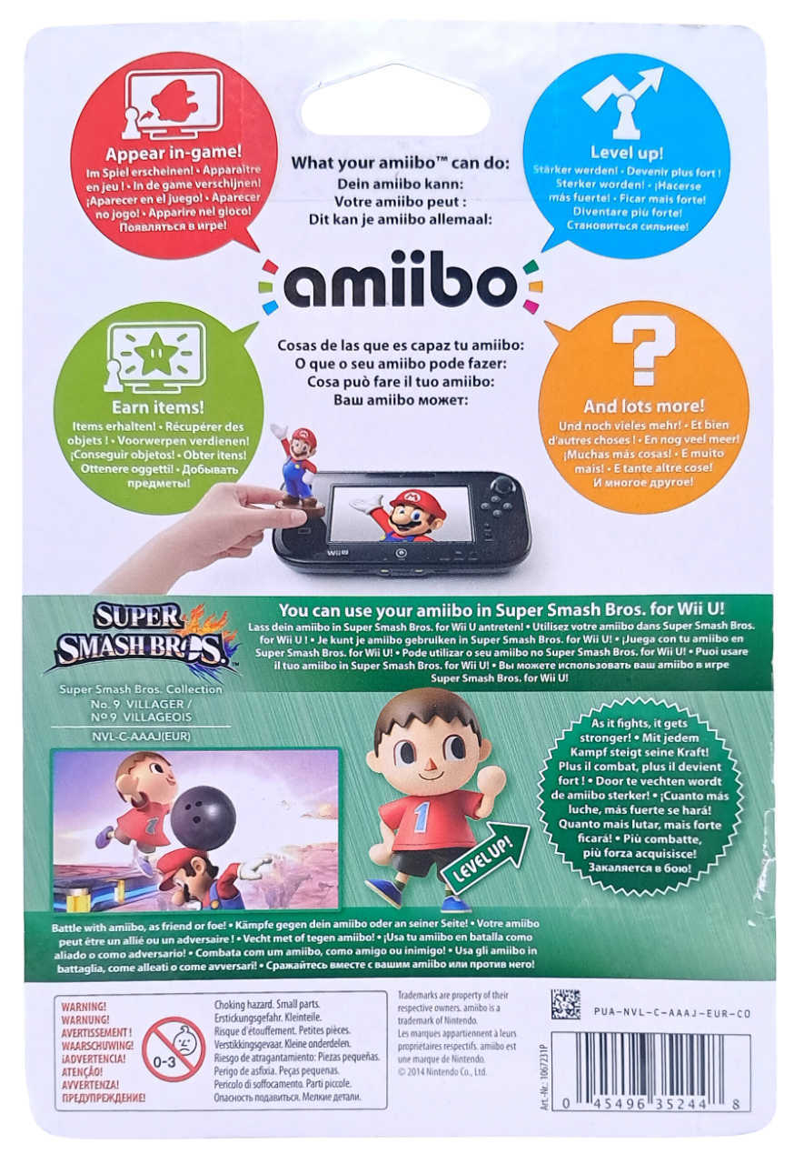 Amiibo Villager No. 9 Figur – Super Smash Bros. Collection