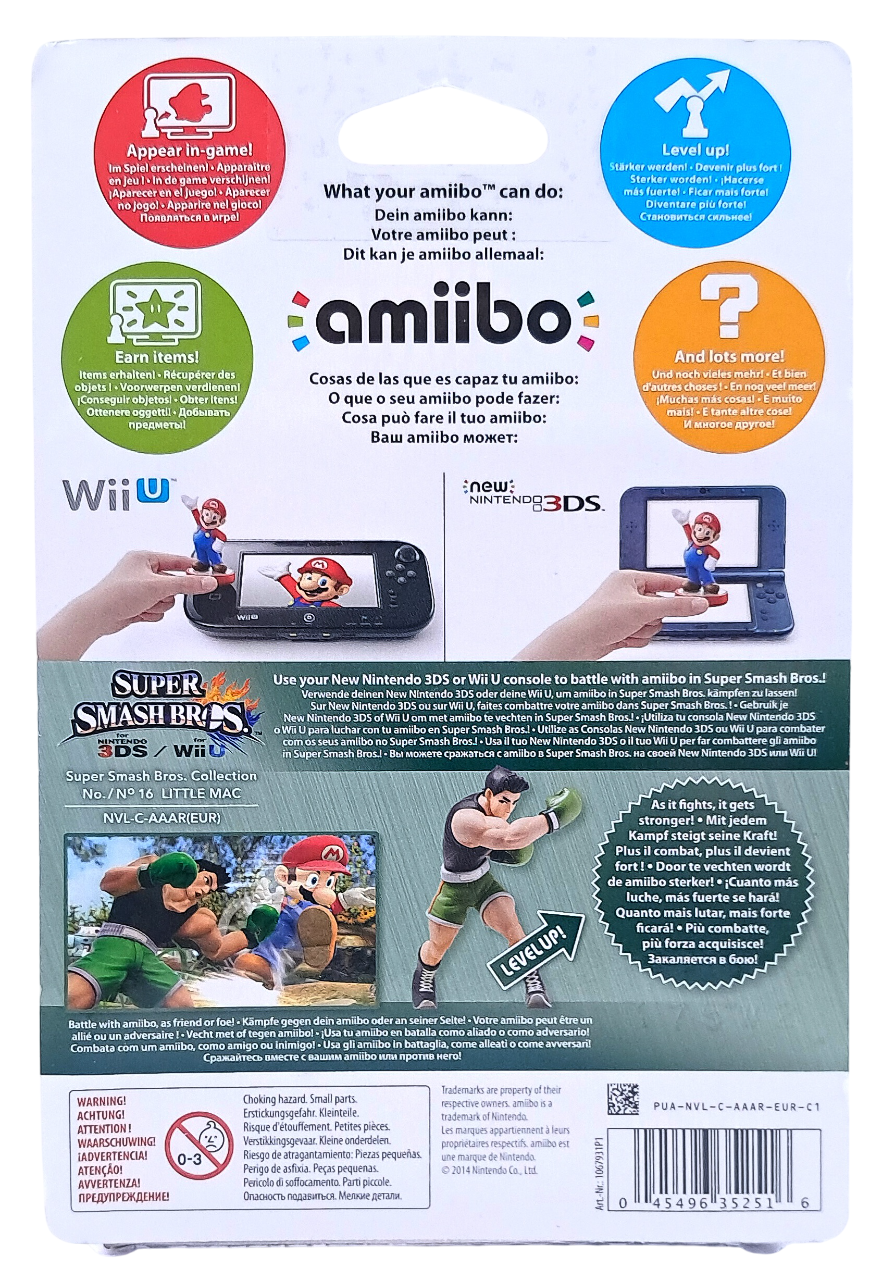 Amiibo Little Mac No. 16 Figur – Super Smash Bros. Collection