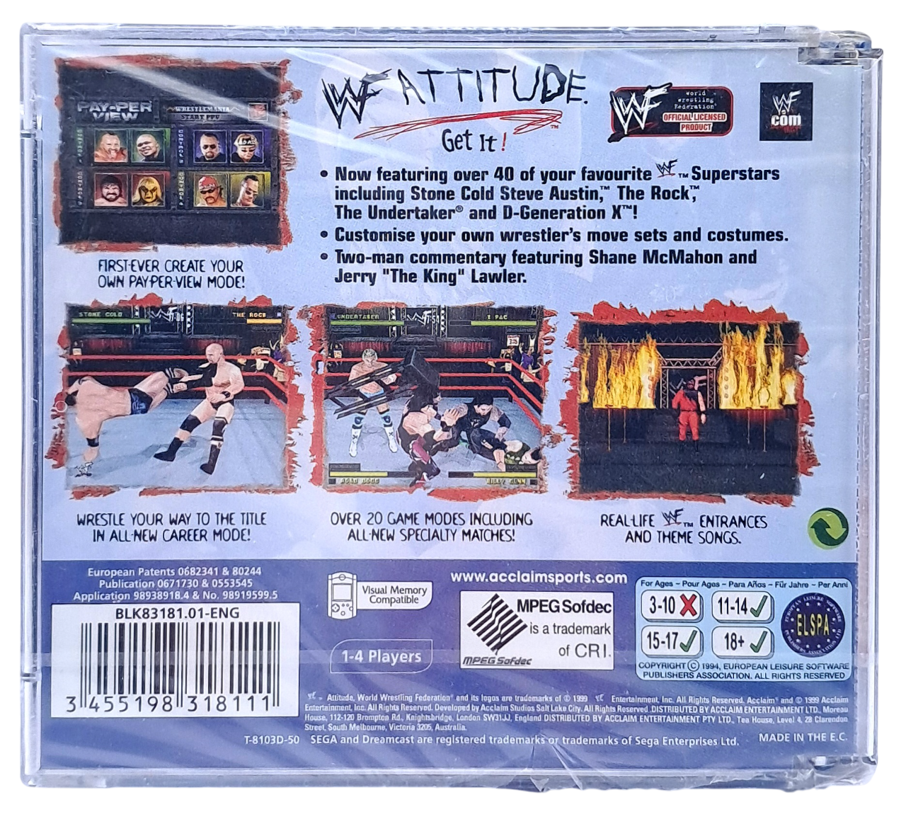 WWF - Attitude - Sega Dreamcast spill
