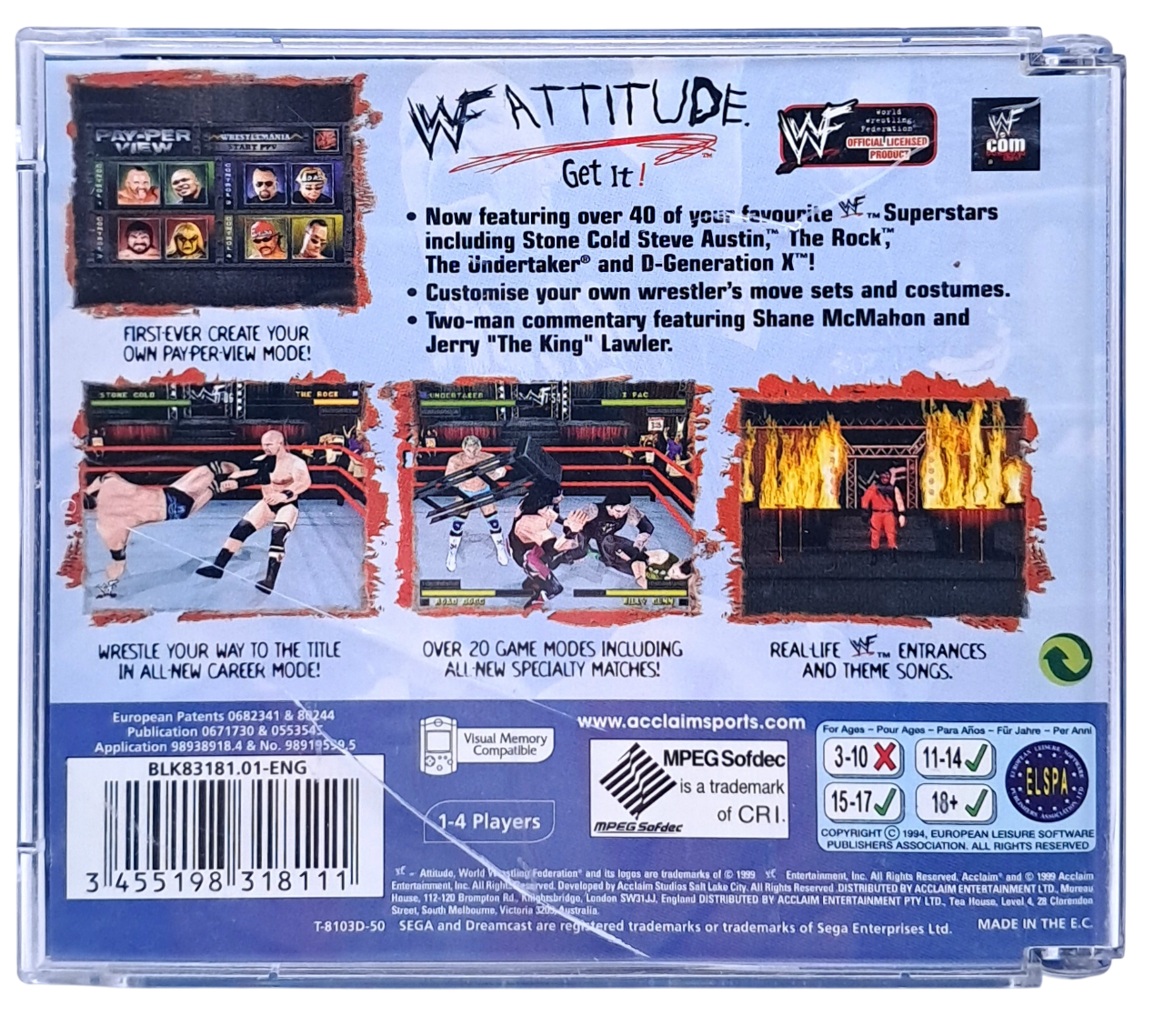 WWF Attitude - Sega Dreamcast spill