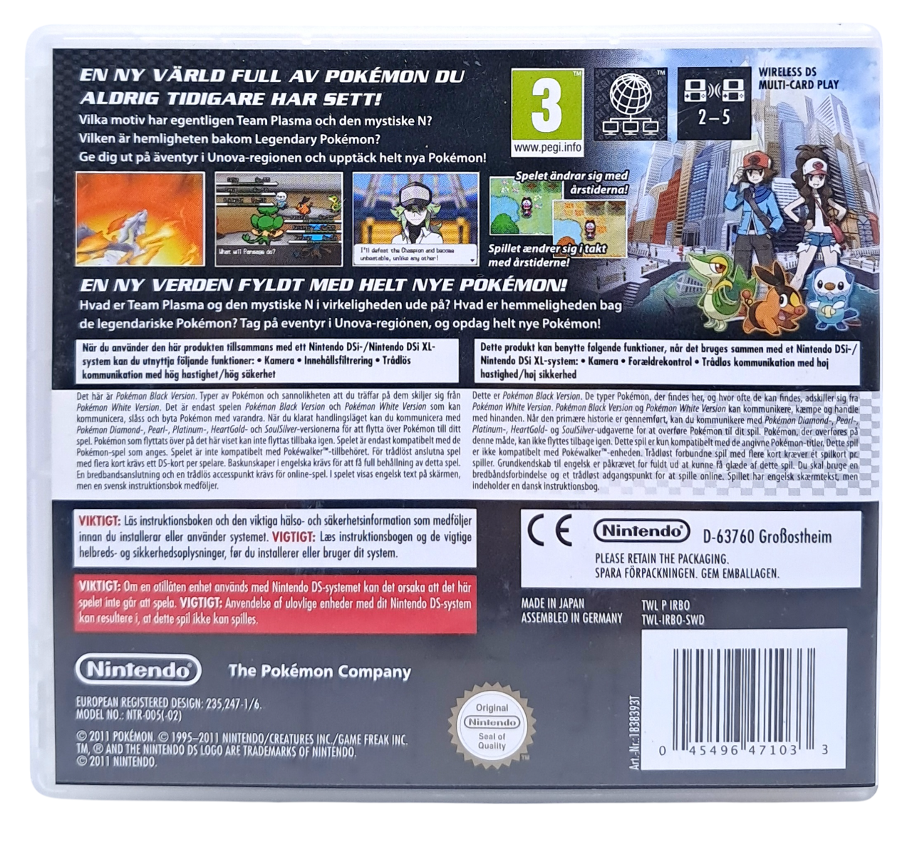 Pokemon black version - Nintendo DS spill