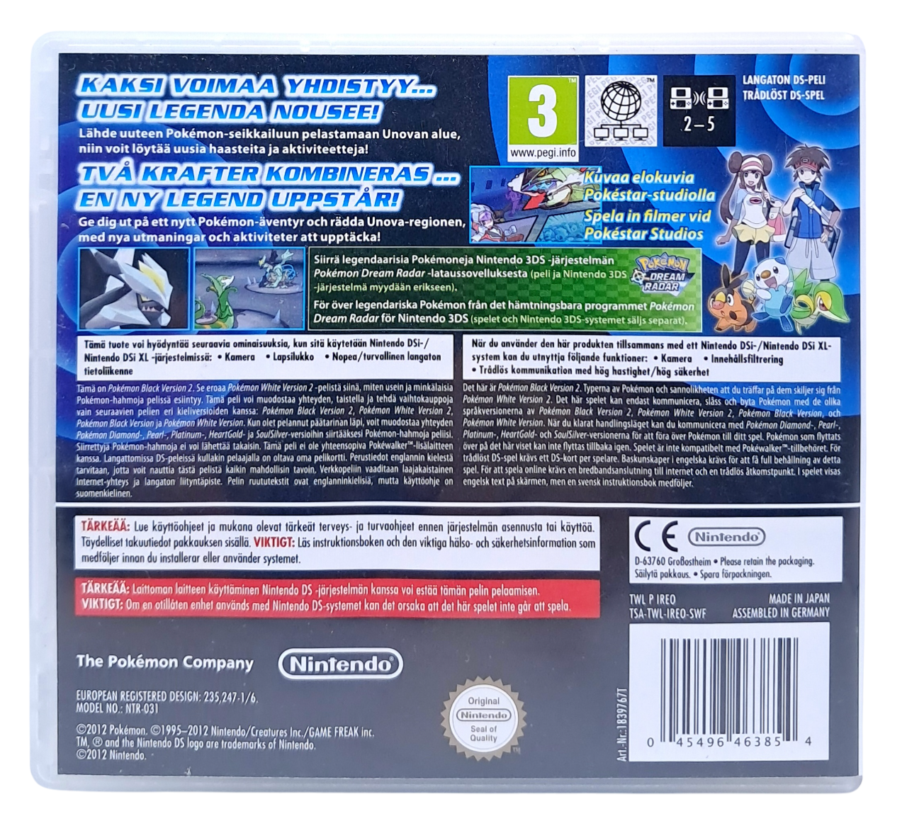 Pokemon black version 2 - Nintendo DS spill