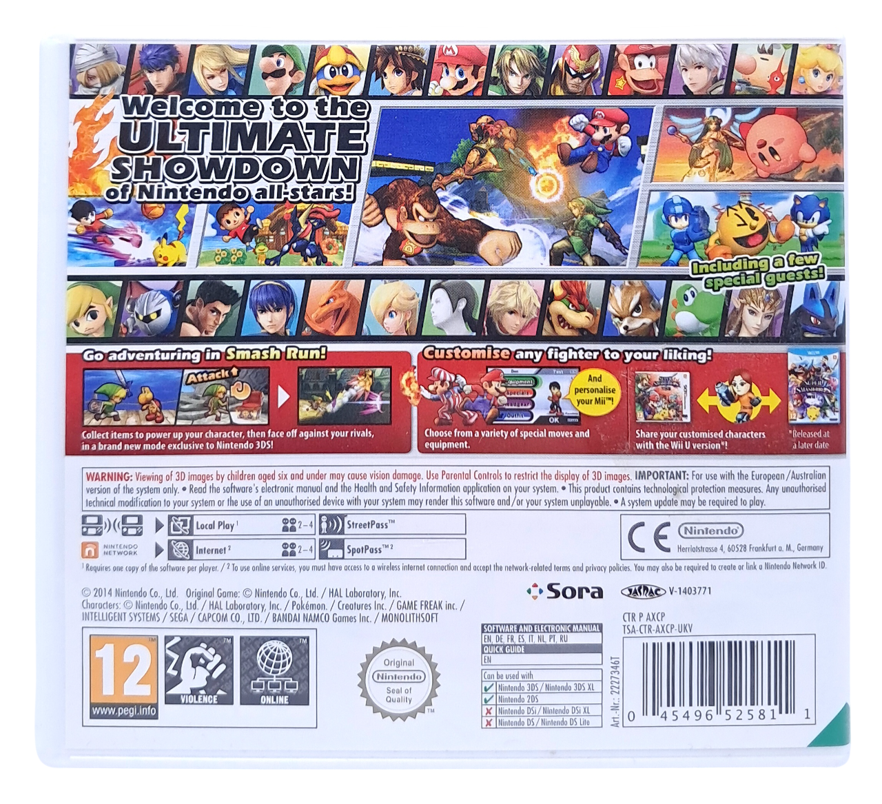 Super smash bros. for Nintendo 3DS  – Nintendo 3DS spill