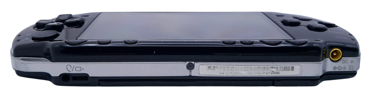 Original svart sony Playstation portable håndholdt konsoll med lader (PSP 2000)