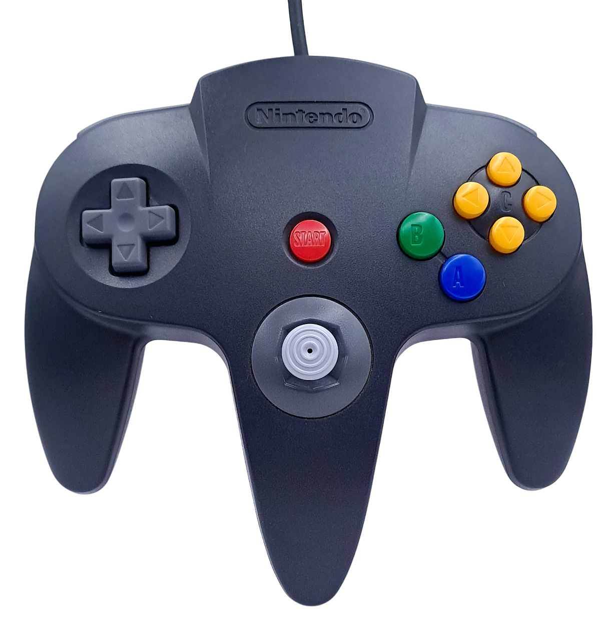Original svart N64 kontroll - Nintendo 64 tilbehør (N64)