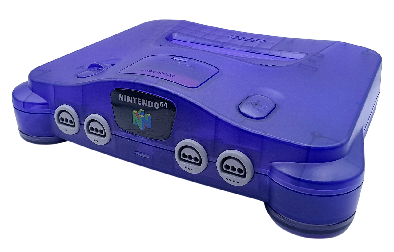 Original purple grape / lilla funtastic nintendo 64 konsoll (N64) (Med jungle pak)