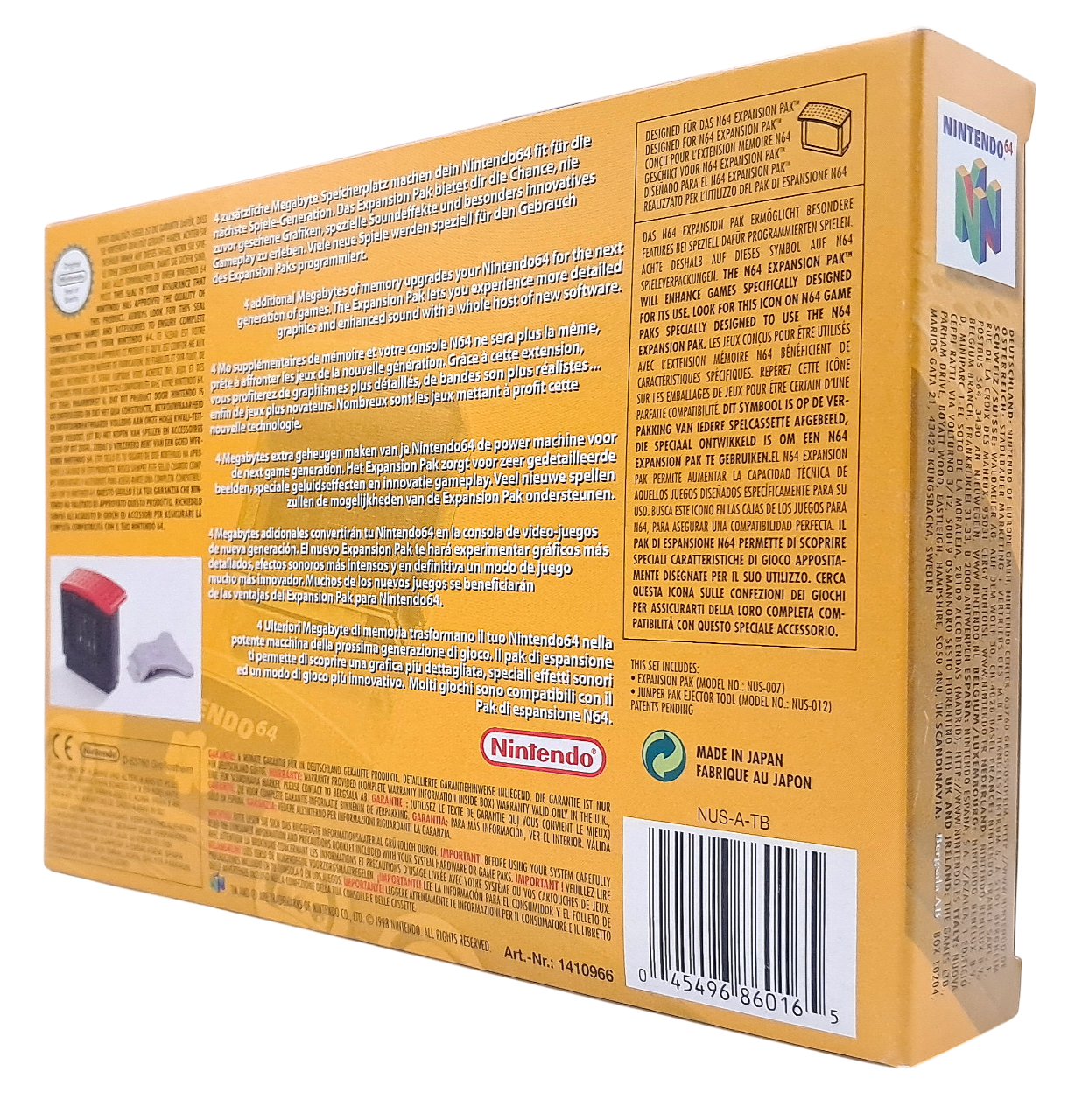 Original expansion pak - Komplett i eske (CIB) - Nintendo 64 tilbehør (N64)