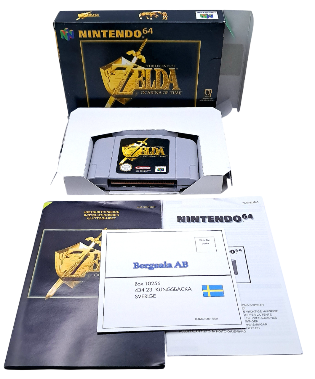 The legend of zelda: Ocarina of time Komplett i eske (CIB) - Nintendo 64 spill (N64) Eksemplar 2