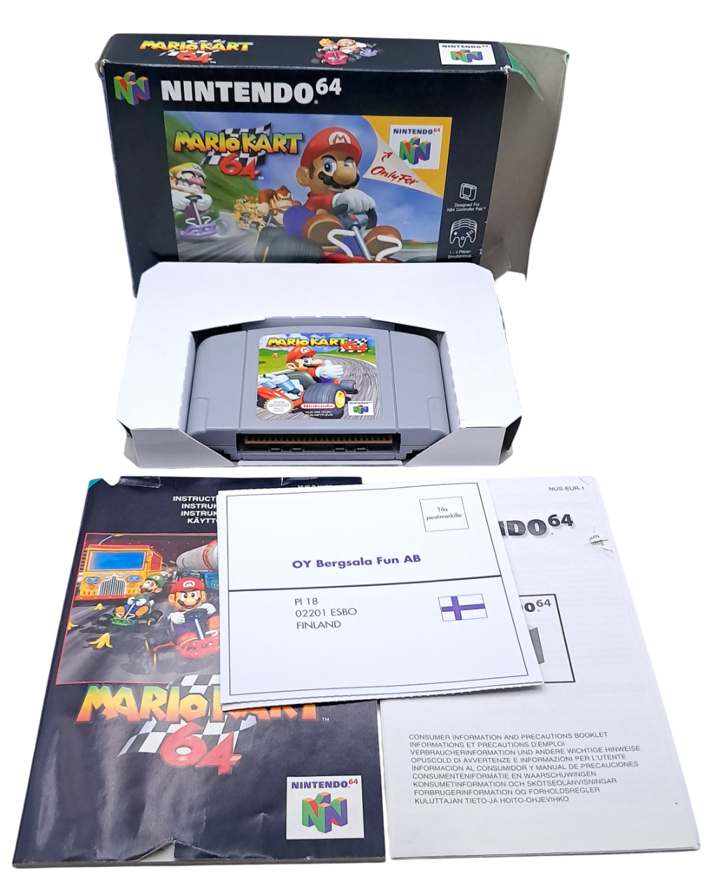 Mario kart 64 - (i eske) - Nintendo 64 spill (N64) Eksemplar 3