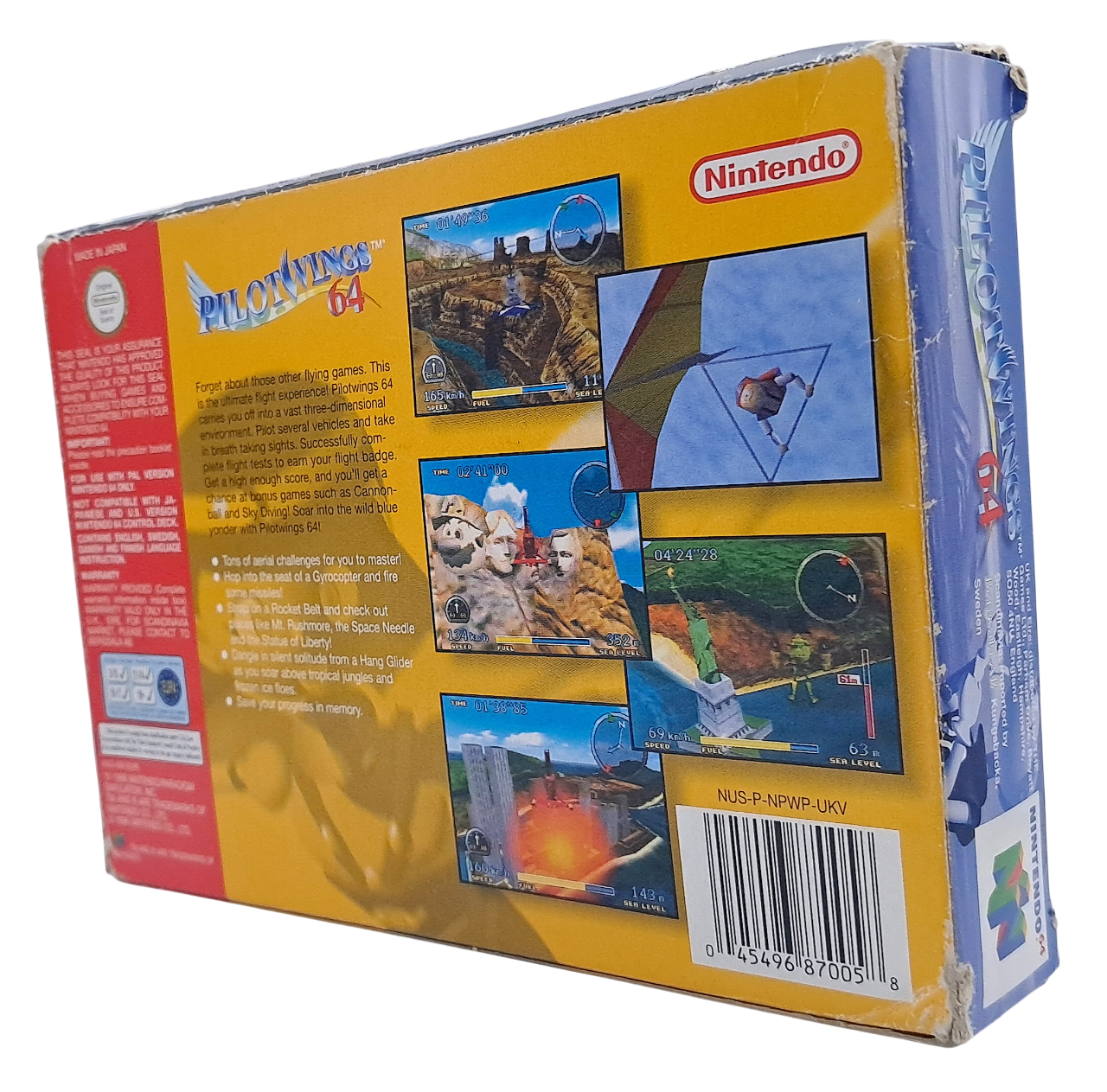 Pilotwings 64 - Komplett i eske (CIB) - Nintendo 64 spill (N64) Eksemplar 2