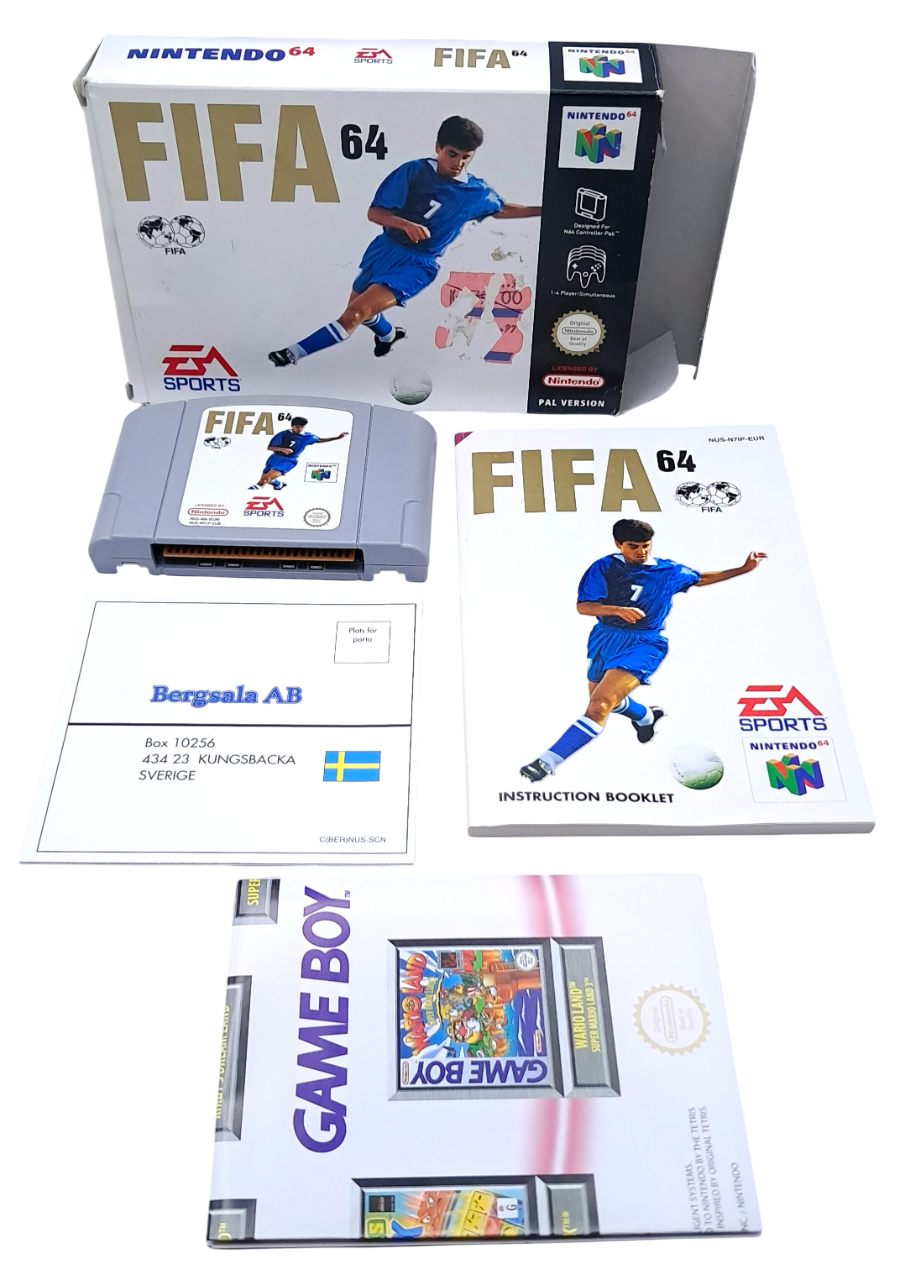 Gameplay-bilde fra Fifa 64 - i eske - Nintendo 64 spill (N64)