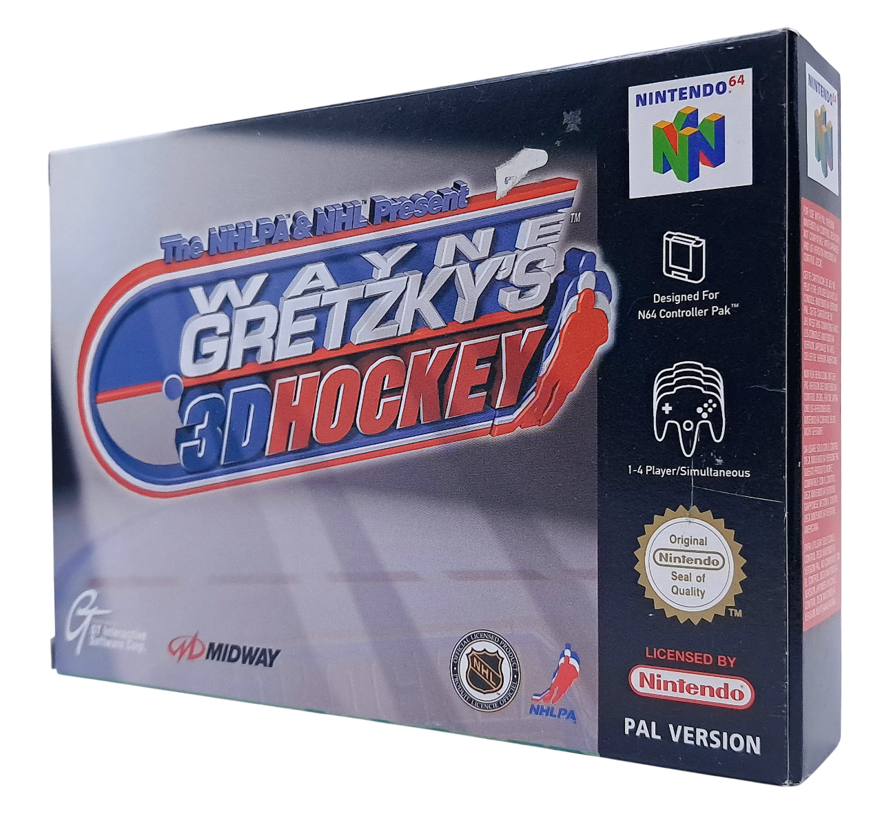 Wayne Gretzky's 3D hockey - Komplett i eske (CIB) - Nintendo 64 spill (N64)