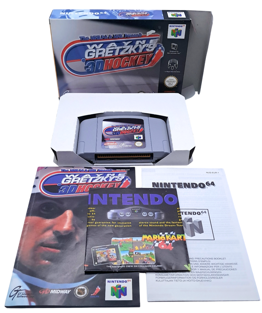 Wayne Gretzky's 3D hockey - Komplett i eske (CIB) - Nintendo 64 spill (N64)