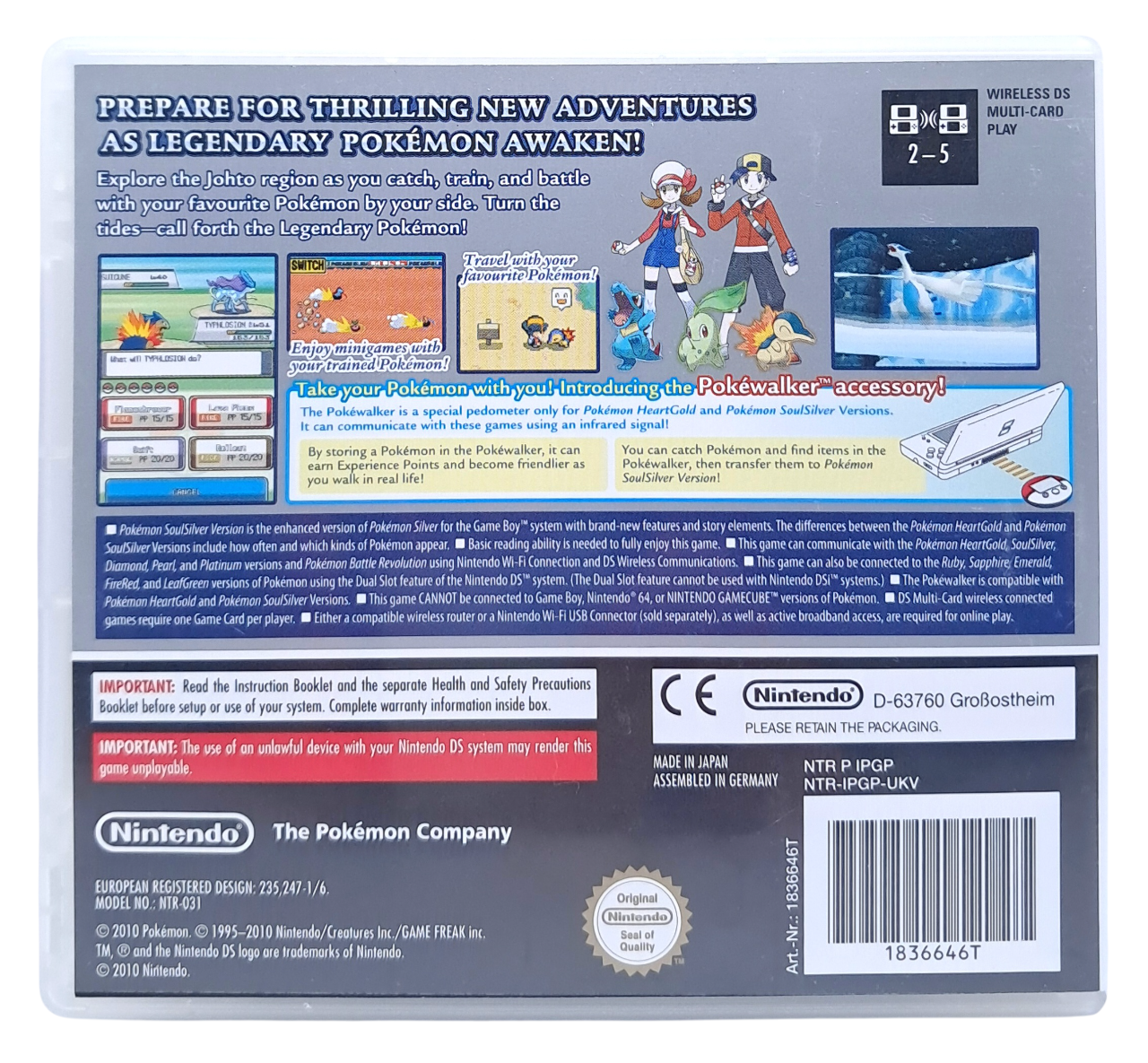 Pokemon: Soulsilver version - Nintendo DS spill