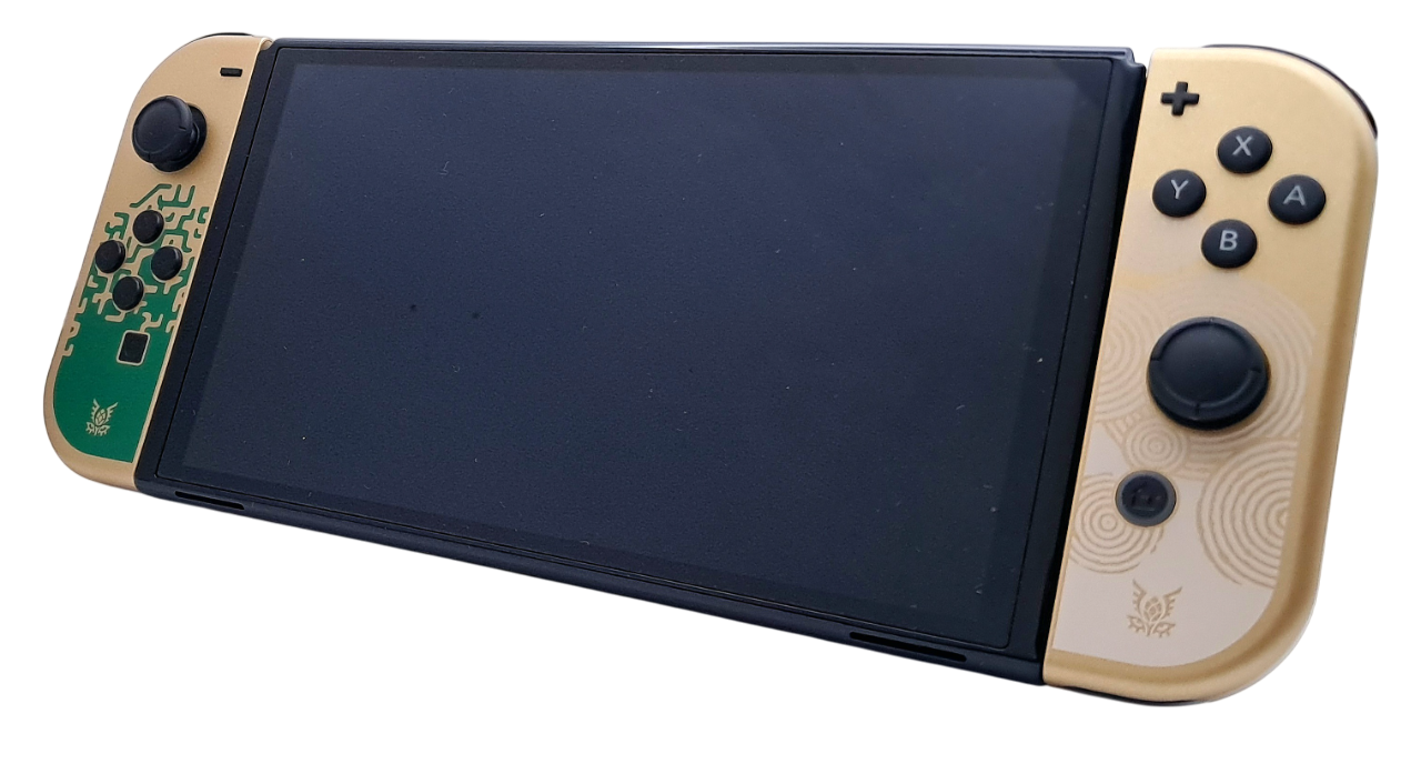 Nintendo Switch OLED – The Legend of Zelda: Tears of the Kingdom Edition - Nintendo håndholdt konsoll (brukt)