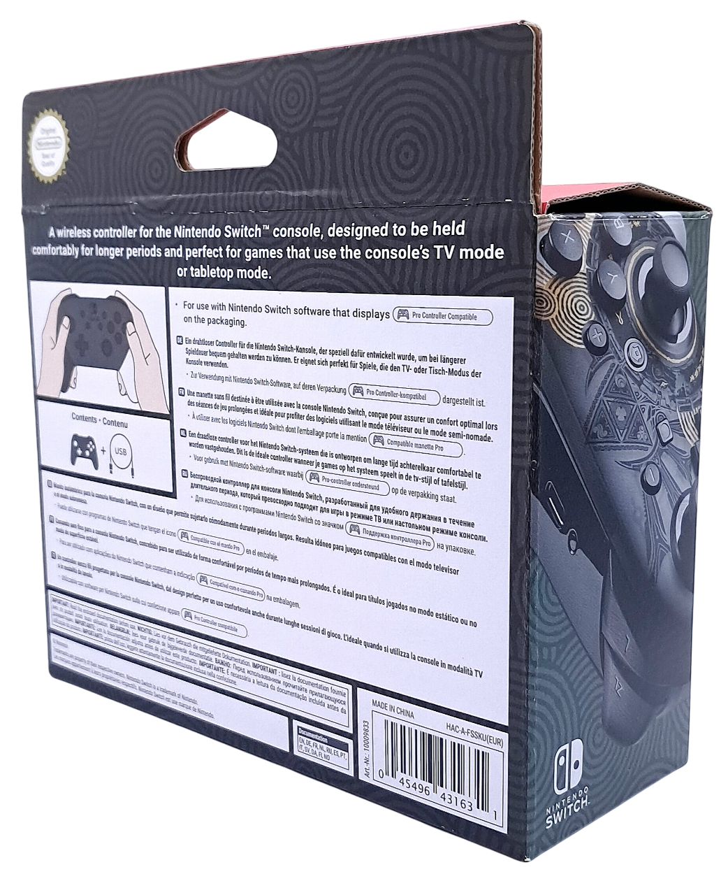 Nintendo Switch Pro Controller – The Legend of Zelda: Tears of the Kingdom Edition - Nintendo switch tilbehør