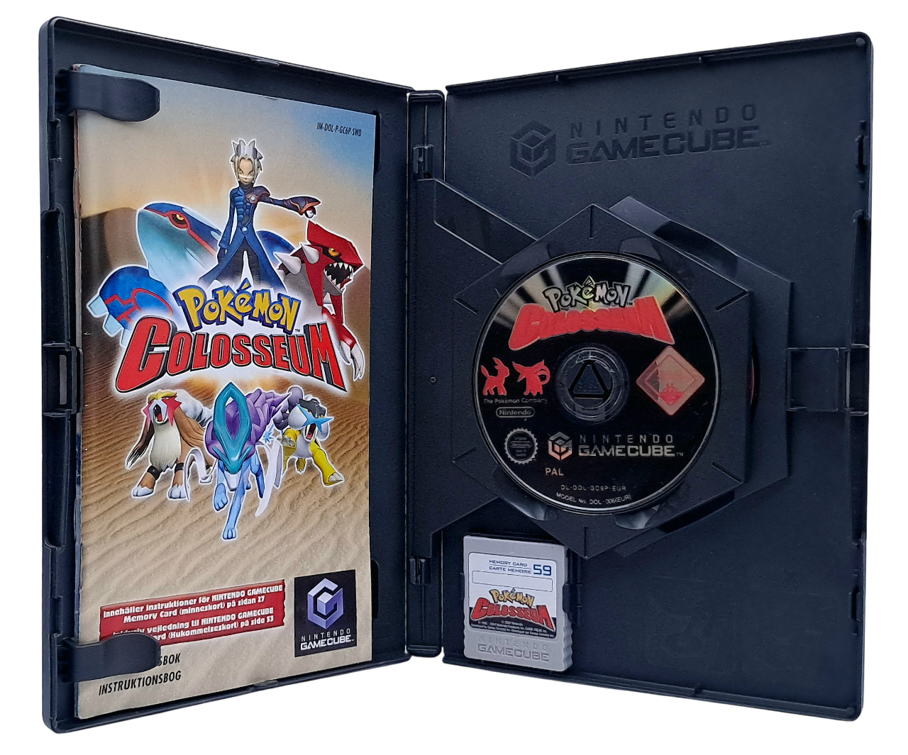 Pokémon Colosseum (inkl. memory card og Pokémon Box bonusdisk) (CIB) – Nintendo GameCube spill