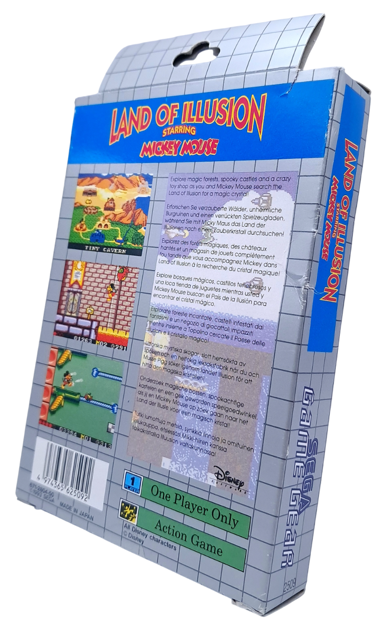 Land of illusion starring Mickey Mouse (i eske) - Sega game gear spill
