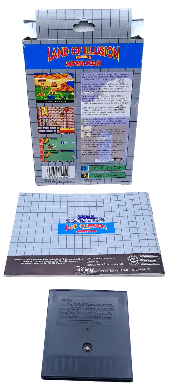 Land of illusion starring Mickey Mouse (i eske) - Sega game gear spill