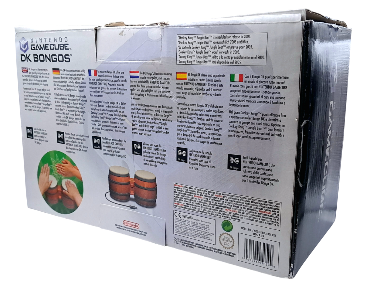 Original Nintendo DK Bongos (i eske) - Nintendo gamecube tilbehør