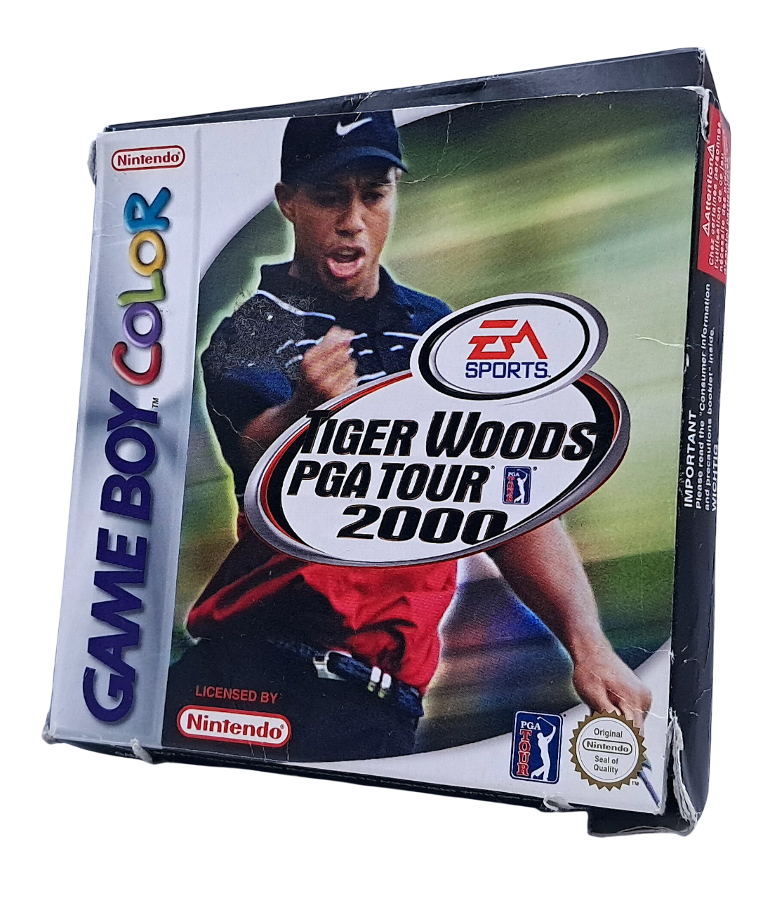 Tiger woods PGA Tour 2000 (komplett i eske - CIB) - Nintendo Gameboy color spill (GBC)