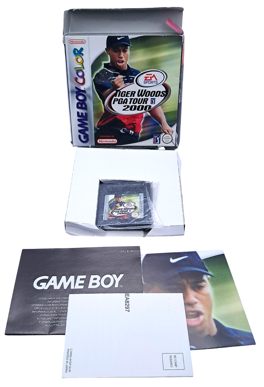 Tiger woods PGA Tour 2000 (komplett i eske - CIB) - Nintendo Gameboy color spill (GBC)
