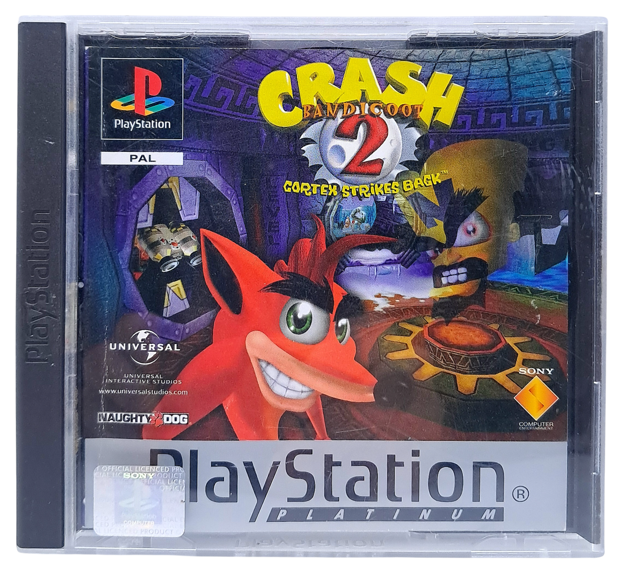 Crash bandicoot 2: Cortex strikes back (platinum) - Playstation 1 spill (PS1)