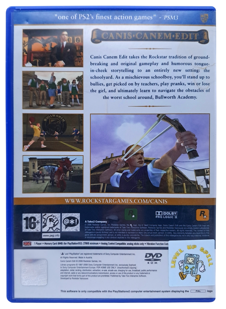 Bully / Canis Canem Edit - Playstation 2 spill (PS2)