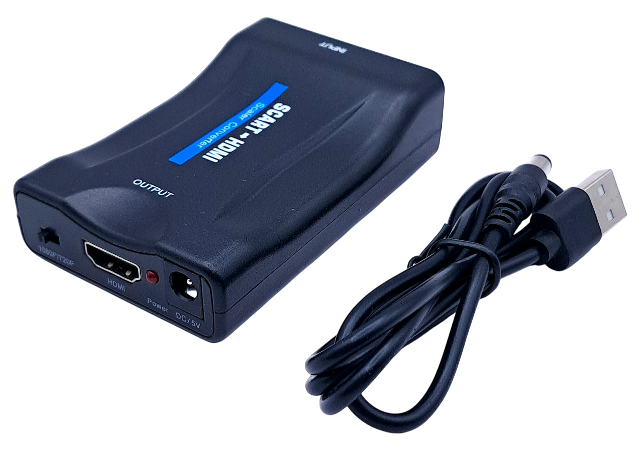 SCART til HDMI konverter – Koble retro-konsoller til moderne TV - Tilbehør