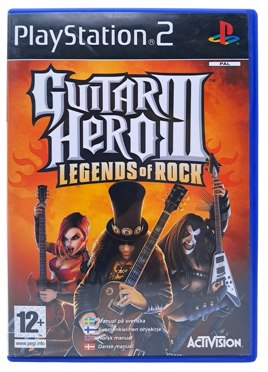 Guitar hero 3: Legends of rock - Playstation 2 spill (PS2)