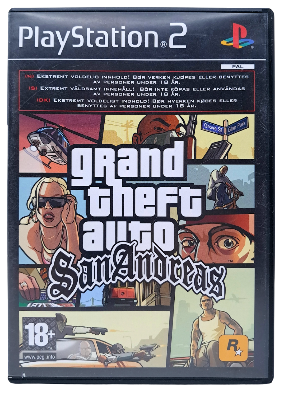 Grand theft auto san andreas (GTA) - Playstation 2 spill (ps2)