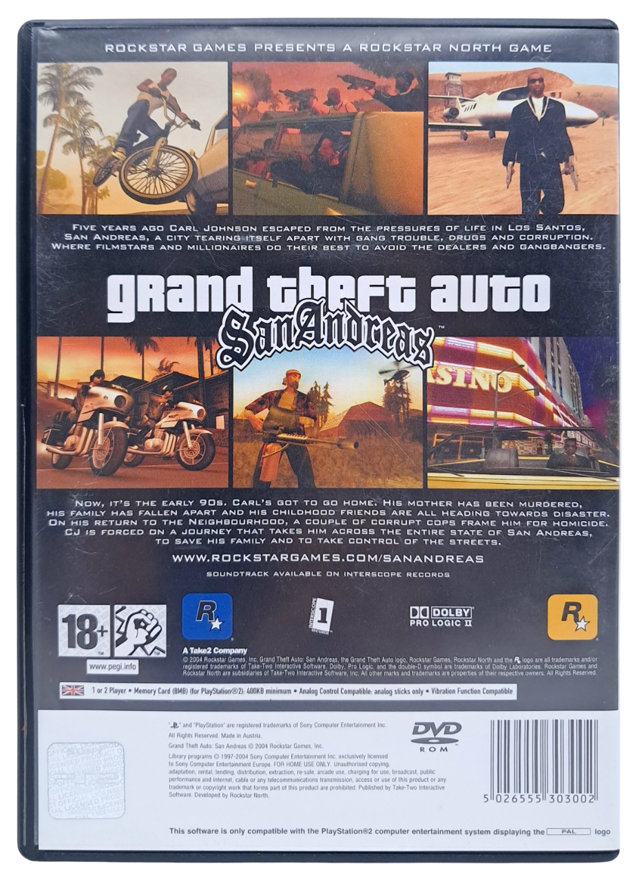 Grand theft auto san andreas (GTA) - Playstation 2 spill (ps2)